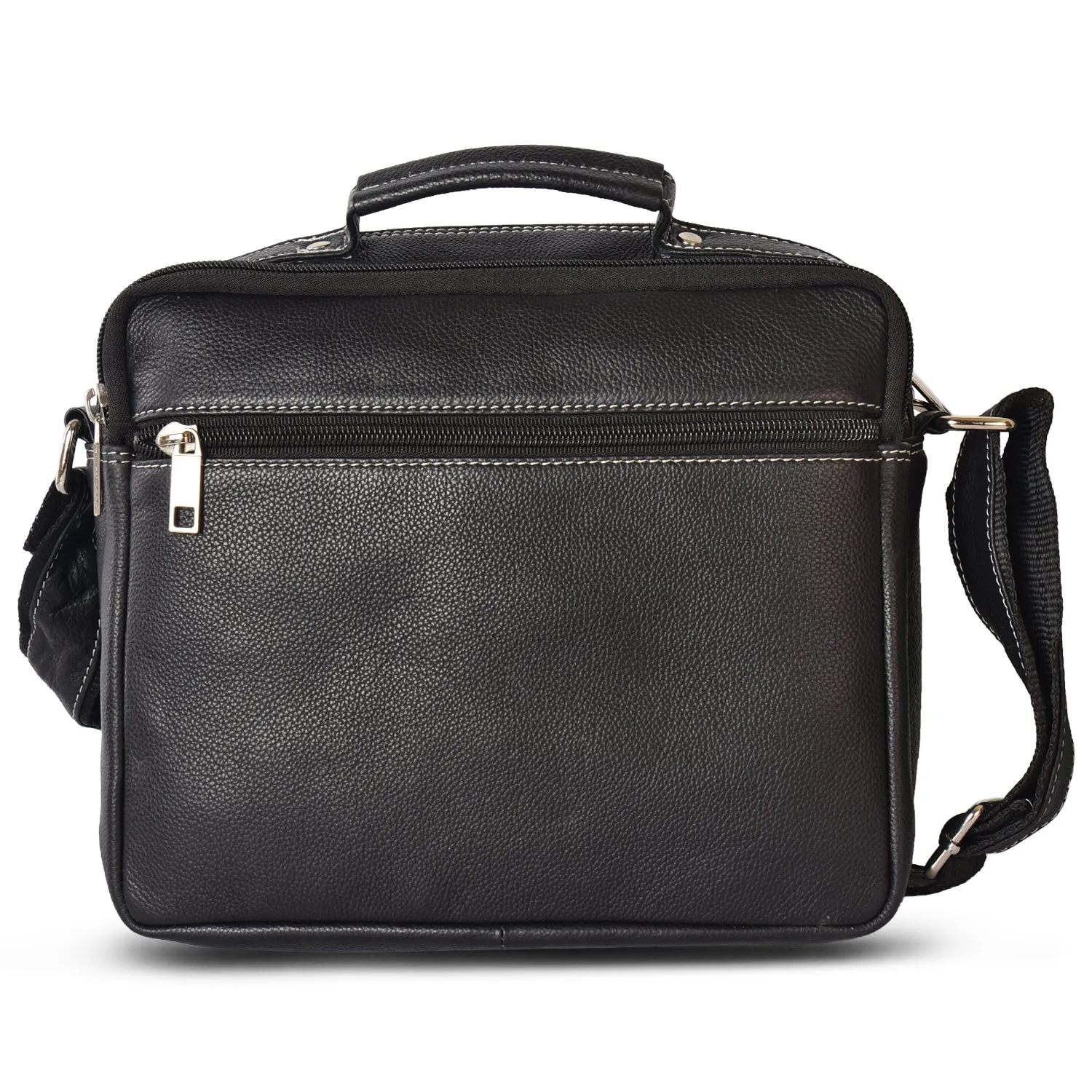 LEATHER SLING BAG  998920 (BLACK)