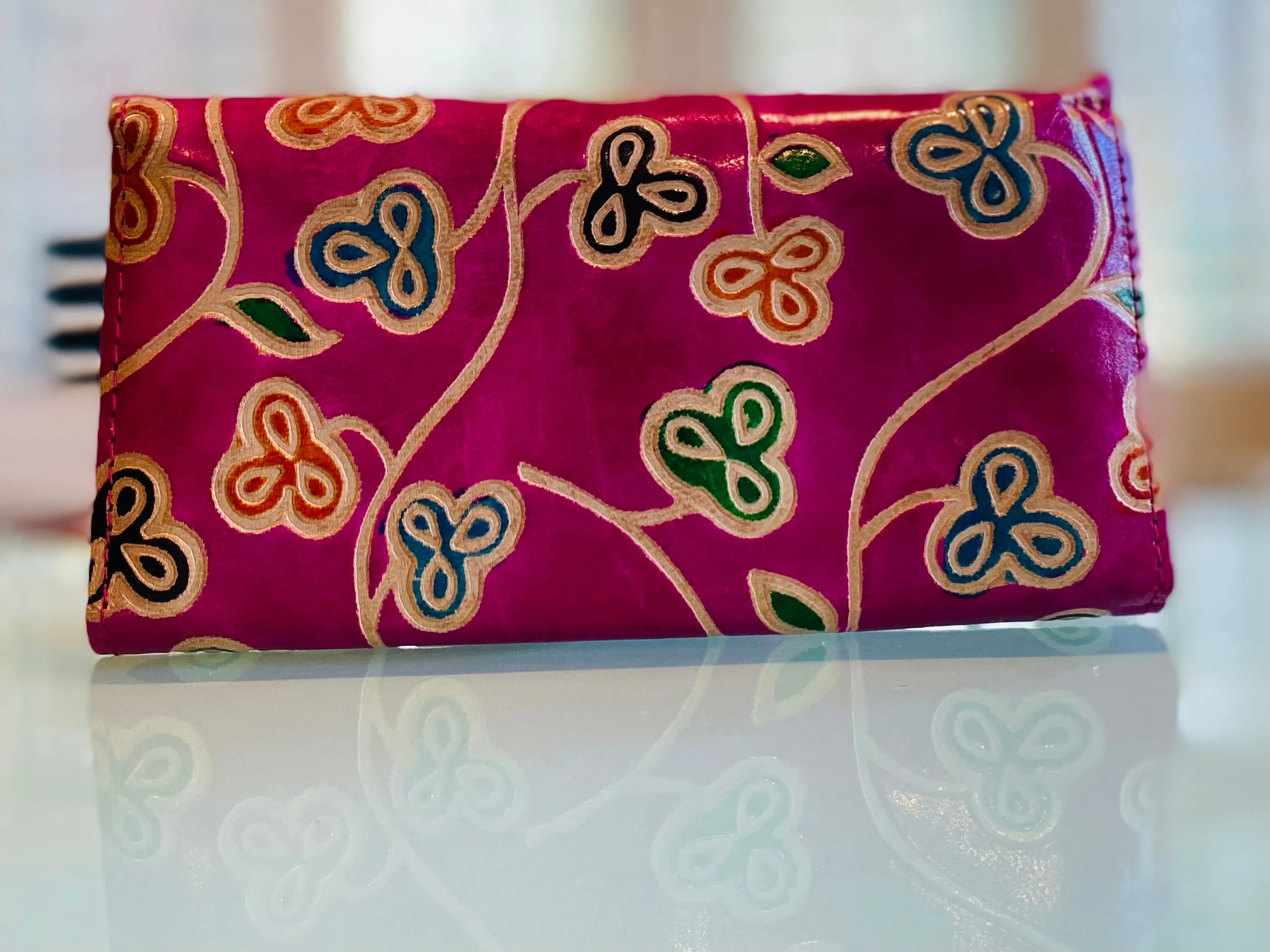 LEATHER WALLET - PINK