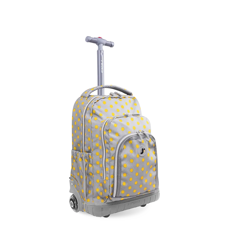 Lollipop Kids Rolling Backpack With Lunch Bag (16 Inch) in Candy Buttons