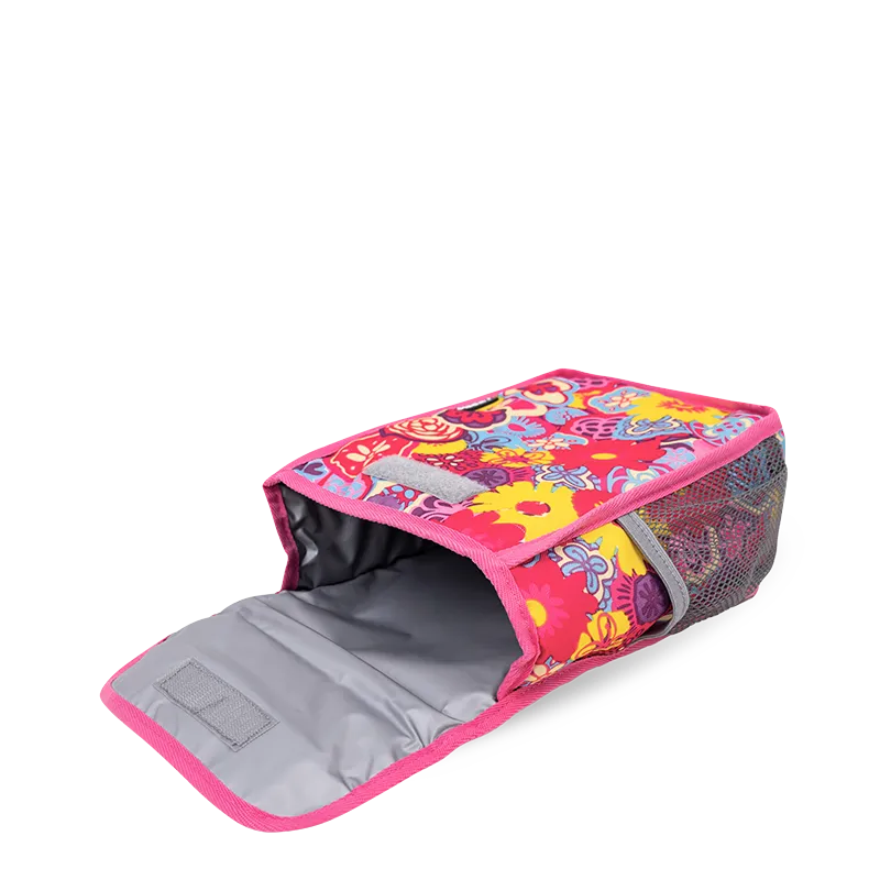 Lollipop Kids Rolling Backpack With Lunch Bag (16 Inch) in Poppy Pansy