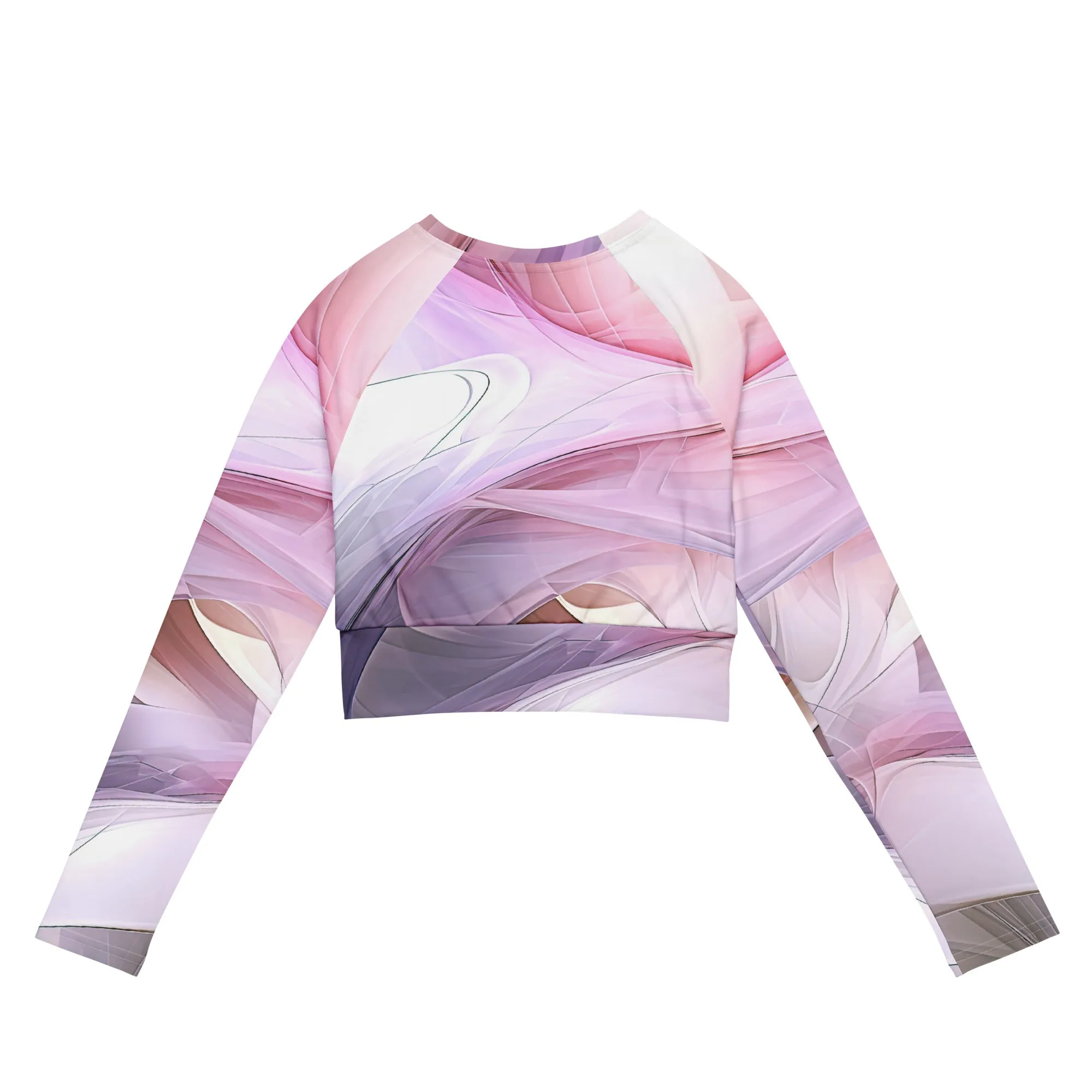 Long-Sleeve Crop Top Microscopic Landscape
