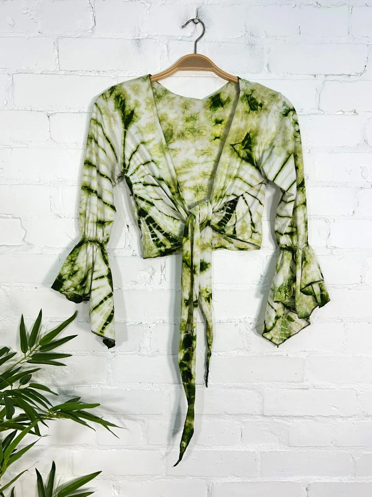 Long Sleeve Tie Top