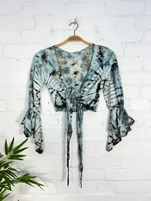 Long Sleeve Tie Top