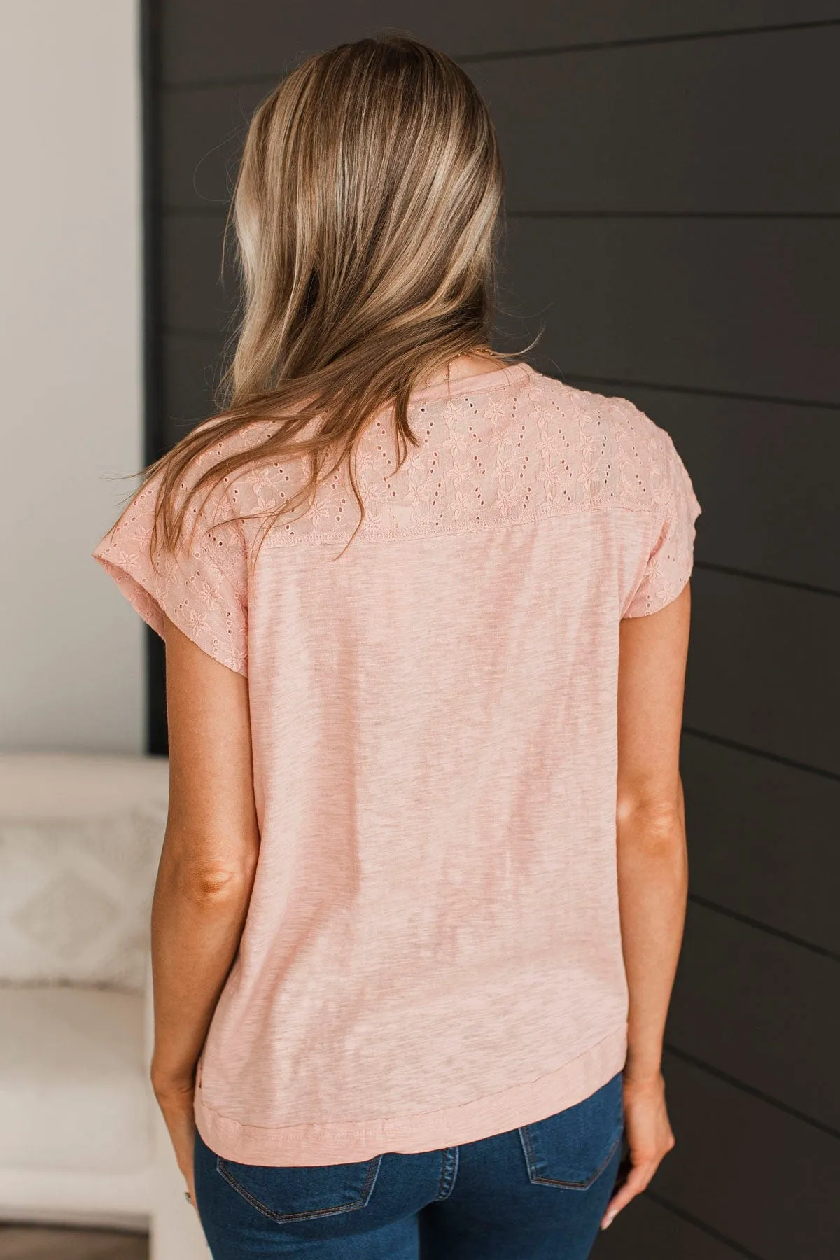 Look To The Future Boho Top- Dusty Coral