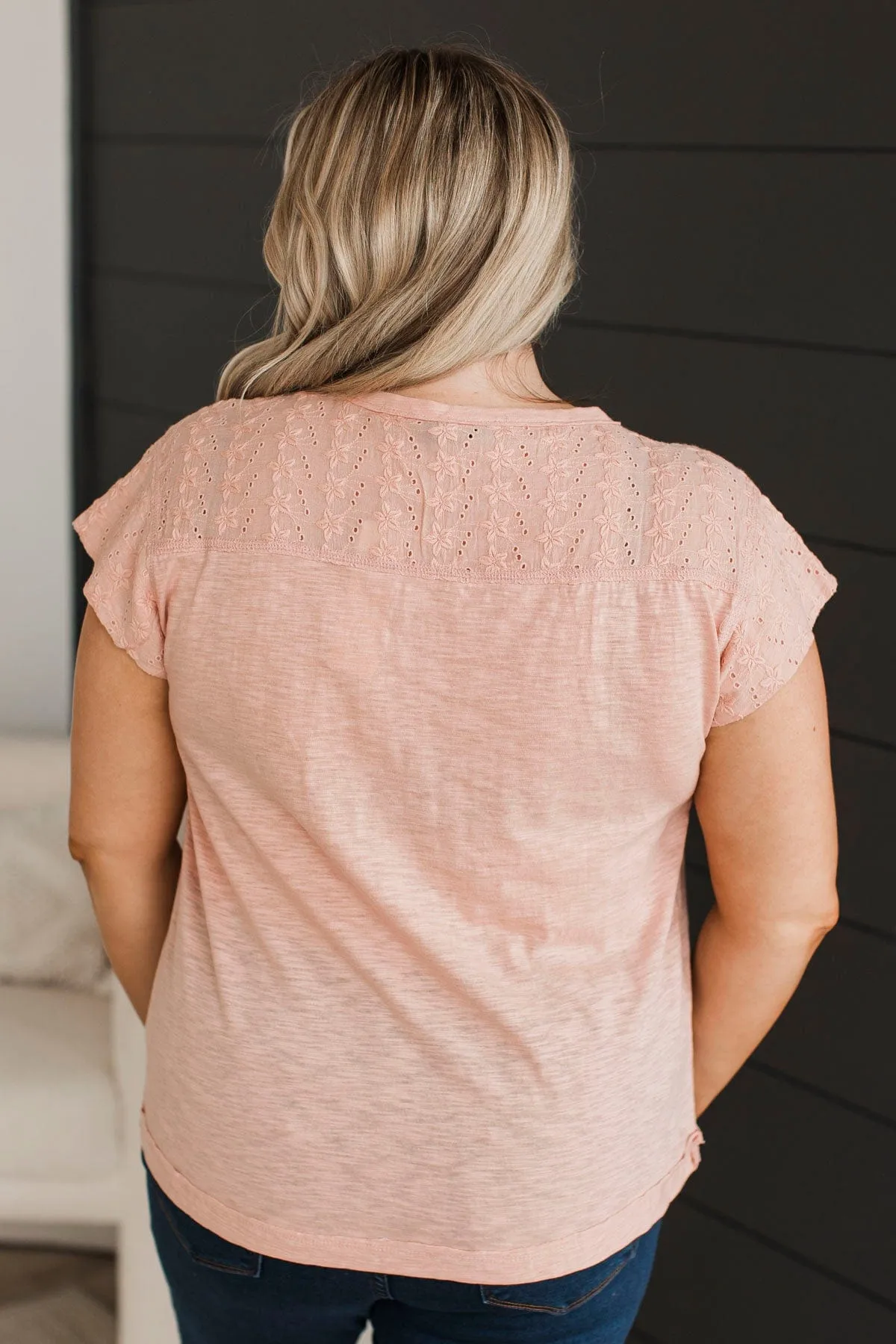 Look To The Future Boho Top- Dusty Coral