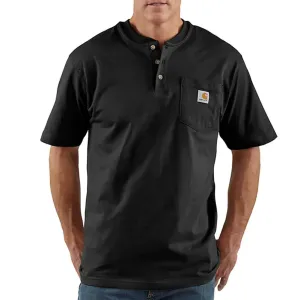 Loose Fit Heavyweight Short-Sleeve Pocket Henley T-Shirt - Tall - K84Tall