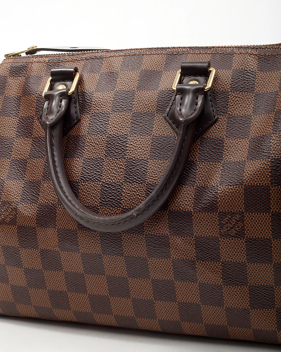 Louis Vuitton Damier Ebene Canvas Speedy 25 Bag