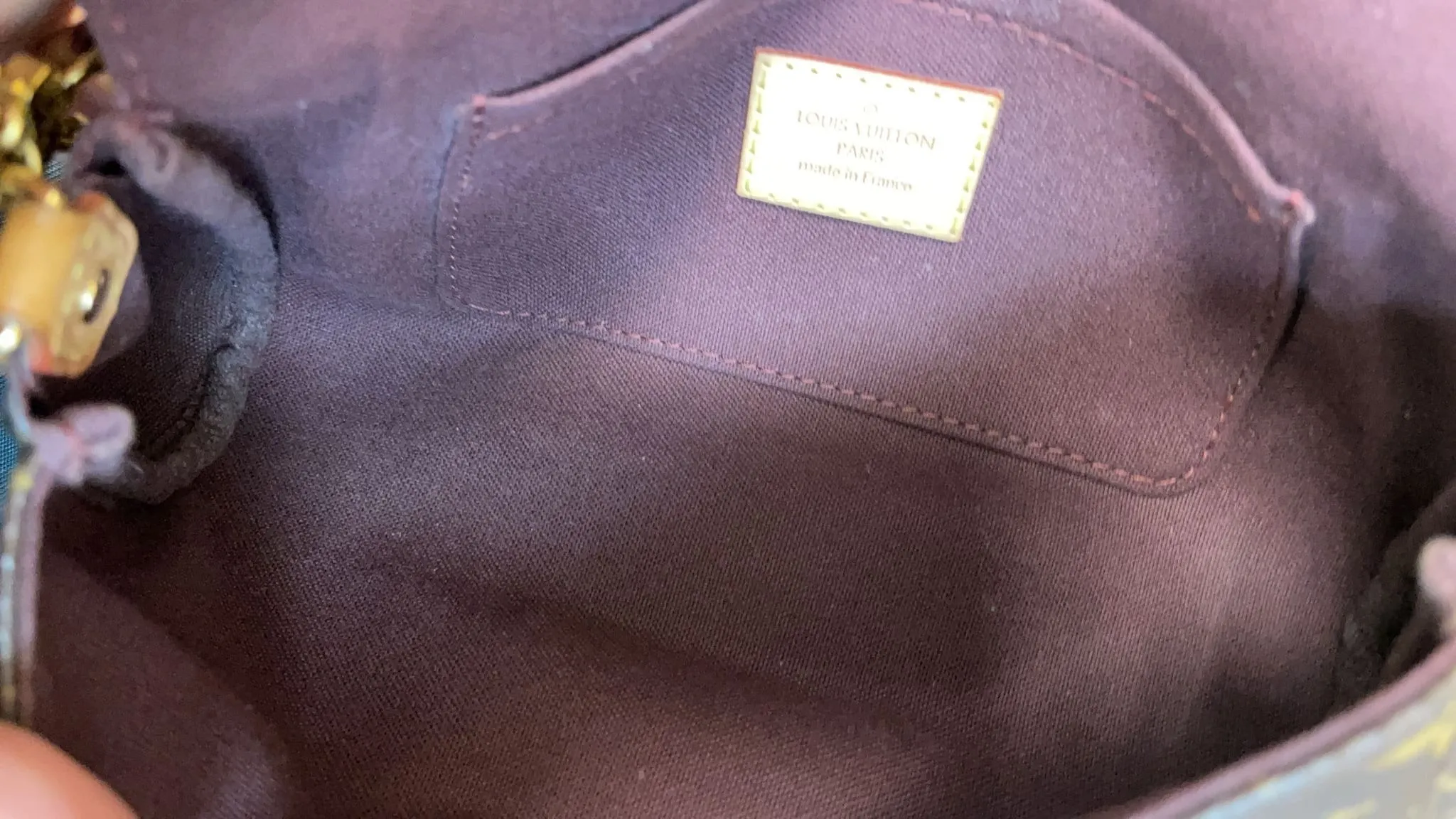 LOUIS VUITTON Favorite PM Monogram Canvas Crossbody Bag Brown