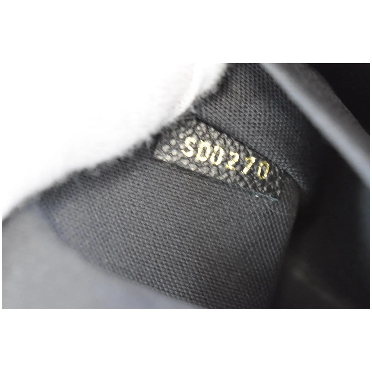 LOUIS VUITTON Pochette Felicie Monogram Empreinte Chain Wallet Black