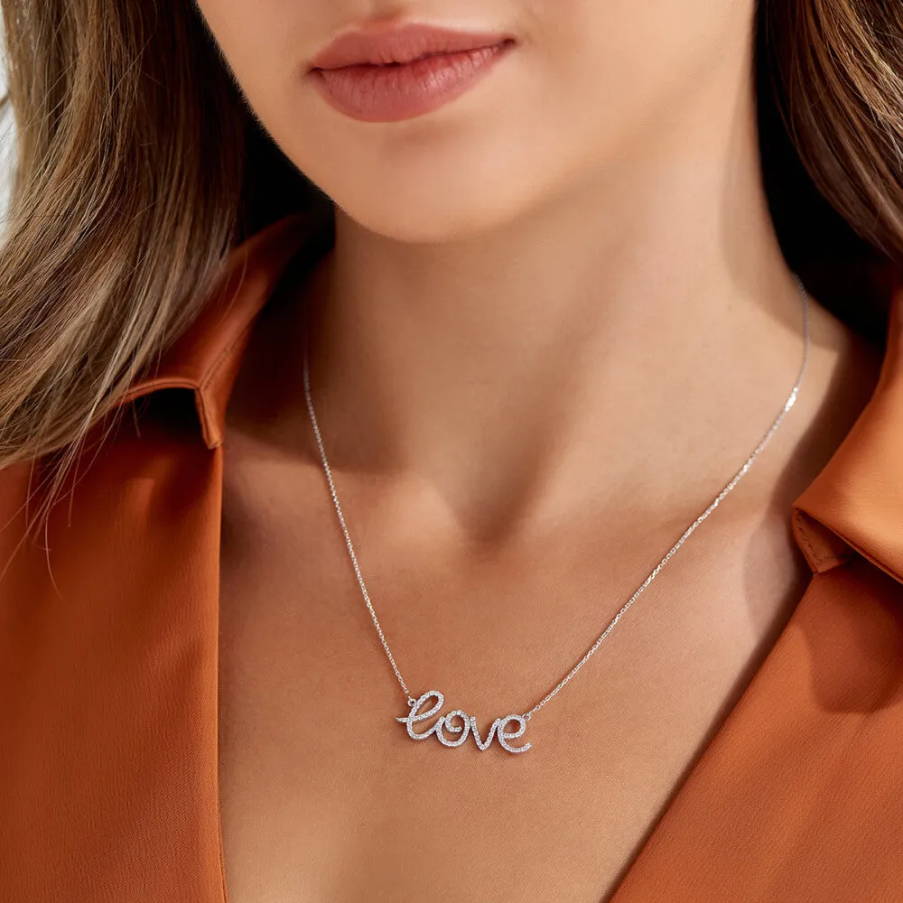 LOVE DIAMOND GOLD NECKLACE