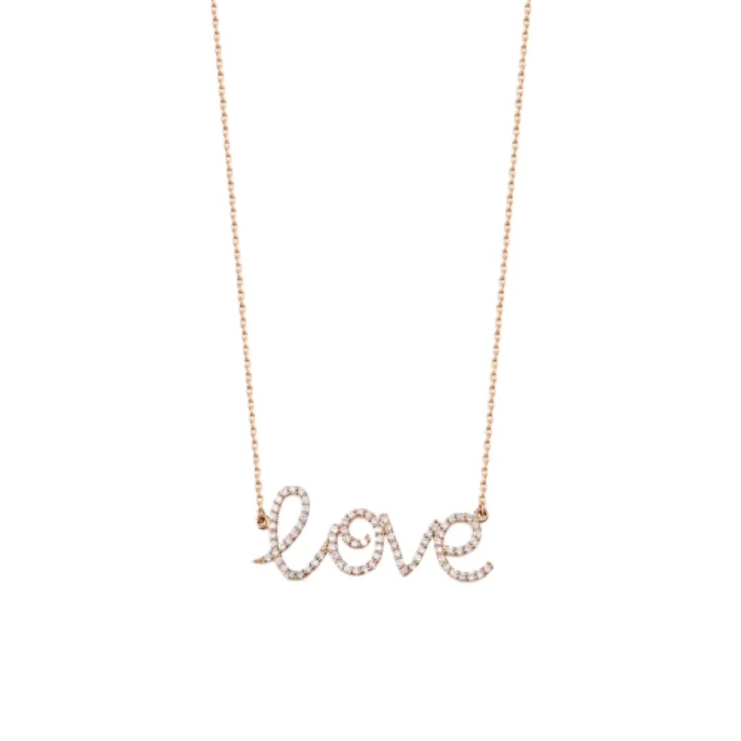 LOVE DIAMOND GOLD NECKLACE