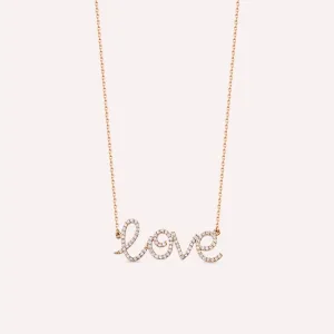 LOVE DIAMOND GOLD NECKLACE