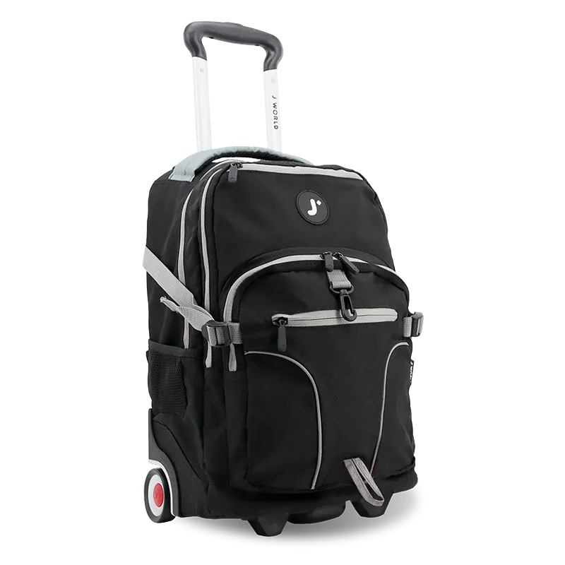 Lunar Multi-Purpose Laptop Rolling Backpack (19.5 Inch) in Black