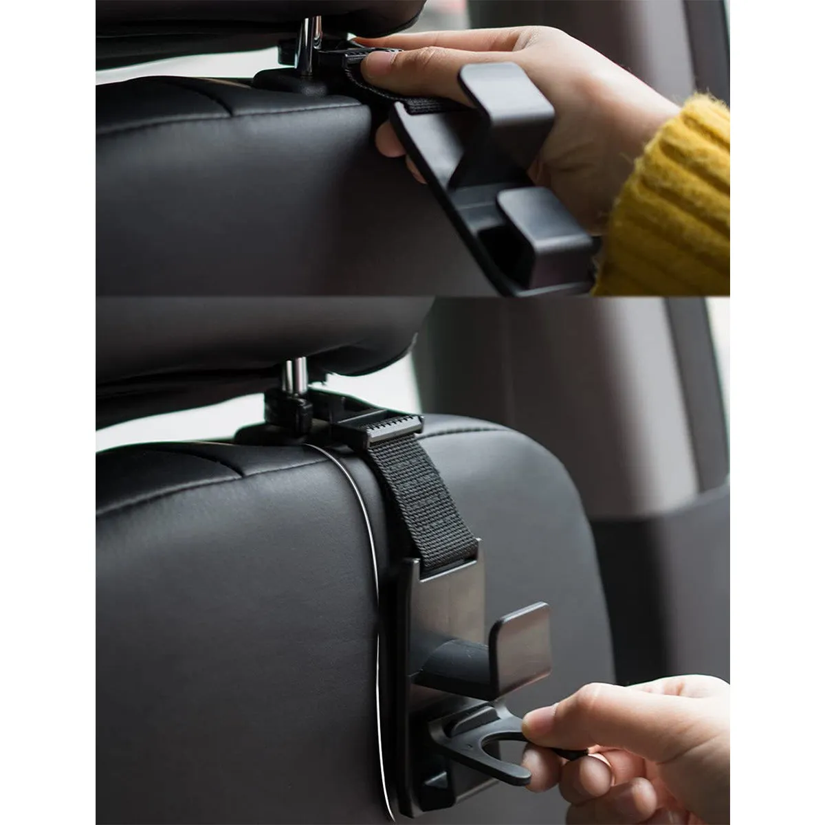 Magic Headrest Hooks, Custom fit for Nissan, Purse Hanger Headrest Hook Holder for Car Seat Organizer Behind Over the Seat Hook Hang Purse or Bags