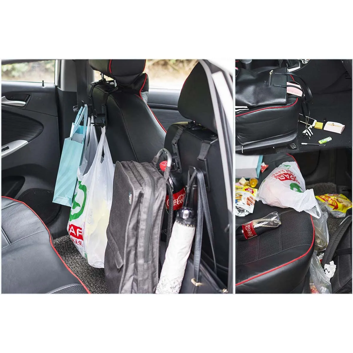 Magic Headrest Hooks, Custom fit for Nissan, Purse Hanger Headrest Hook Holder for Car Seat Organizer Behind Over the Seat Hook Hang Purse or Bags