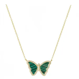 Malachite Butterfly Necklace