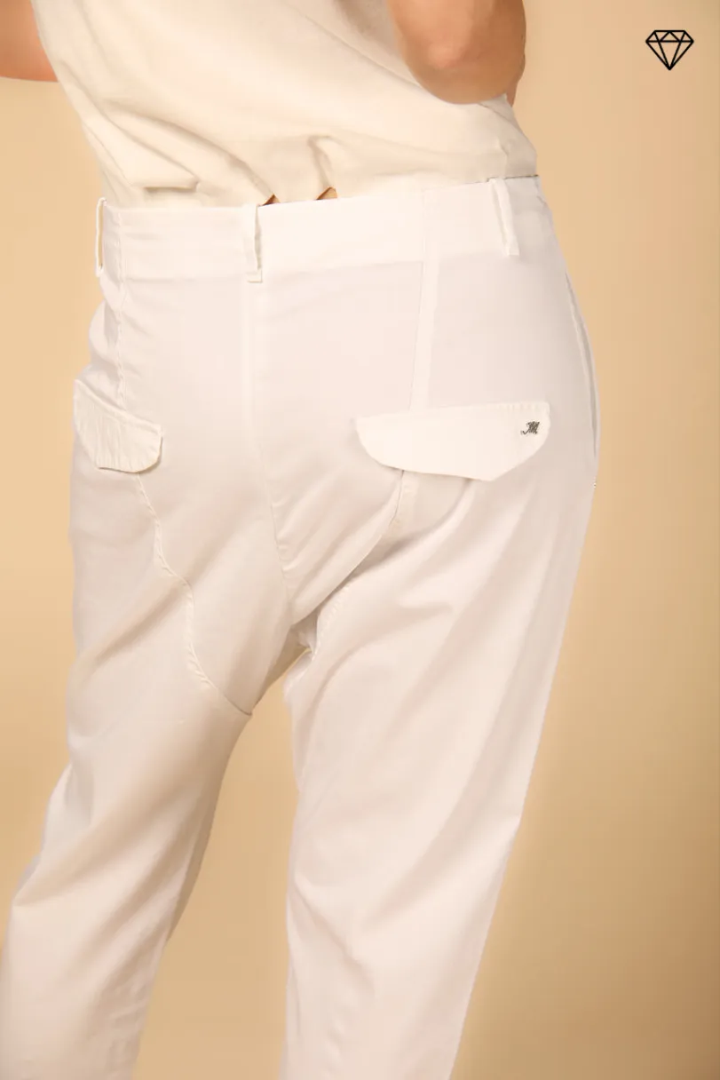 Malibu Jogger women's chino pants in gabardine carrot fit ①