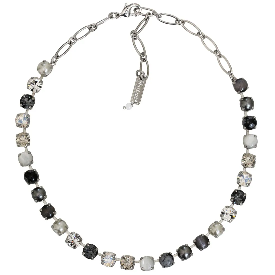 Mariana "Zulu" Rhodium Plated Must-Have Everyday Crystal Necklace, 3252 m1080ro