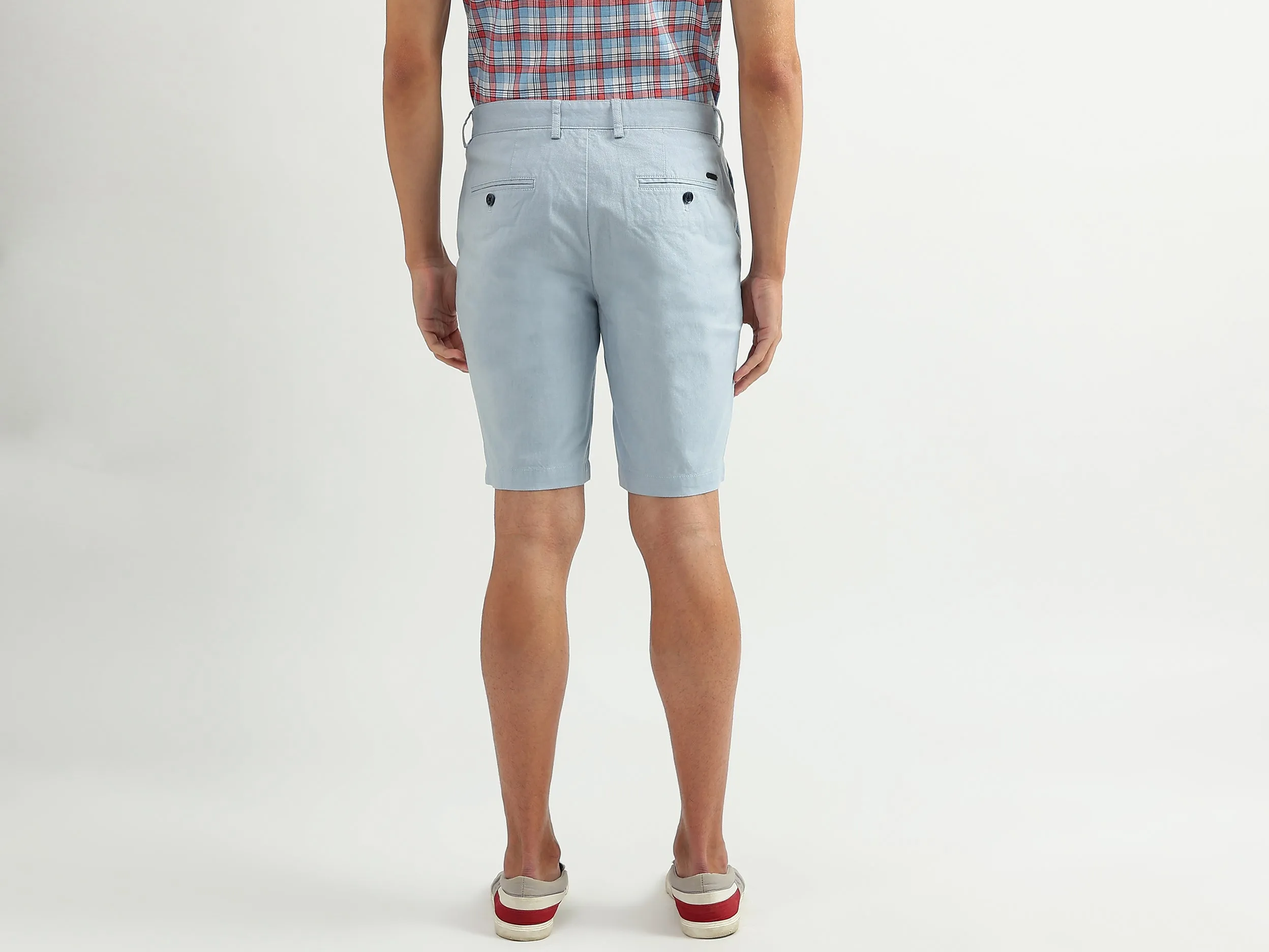 Men Solid Slim Fit Shorts