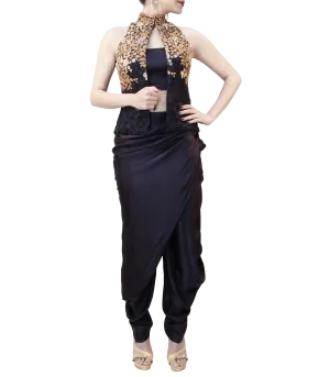 MIDNIGHT BLUE DHOTI STYLE
