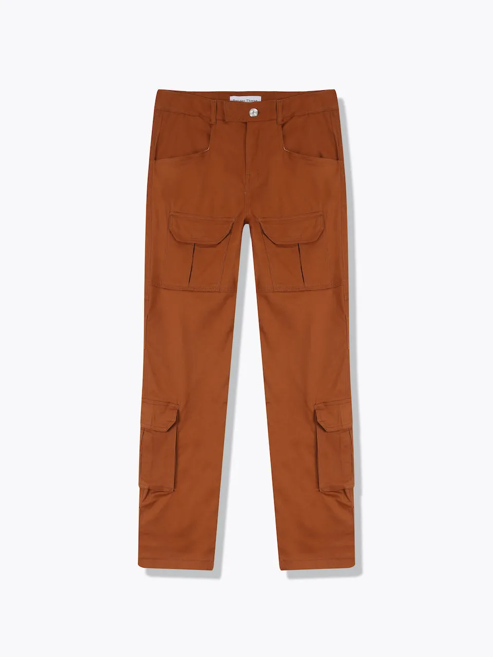 Military Cargo Pants-Rust