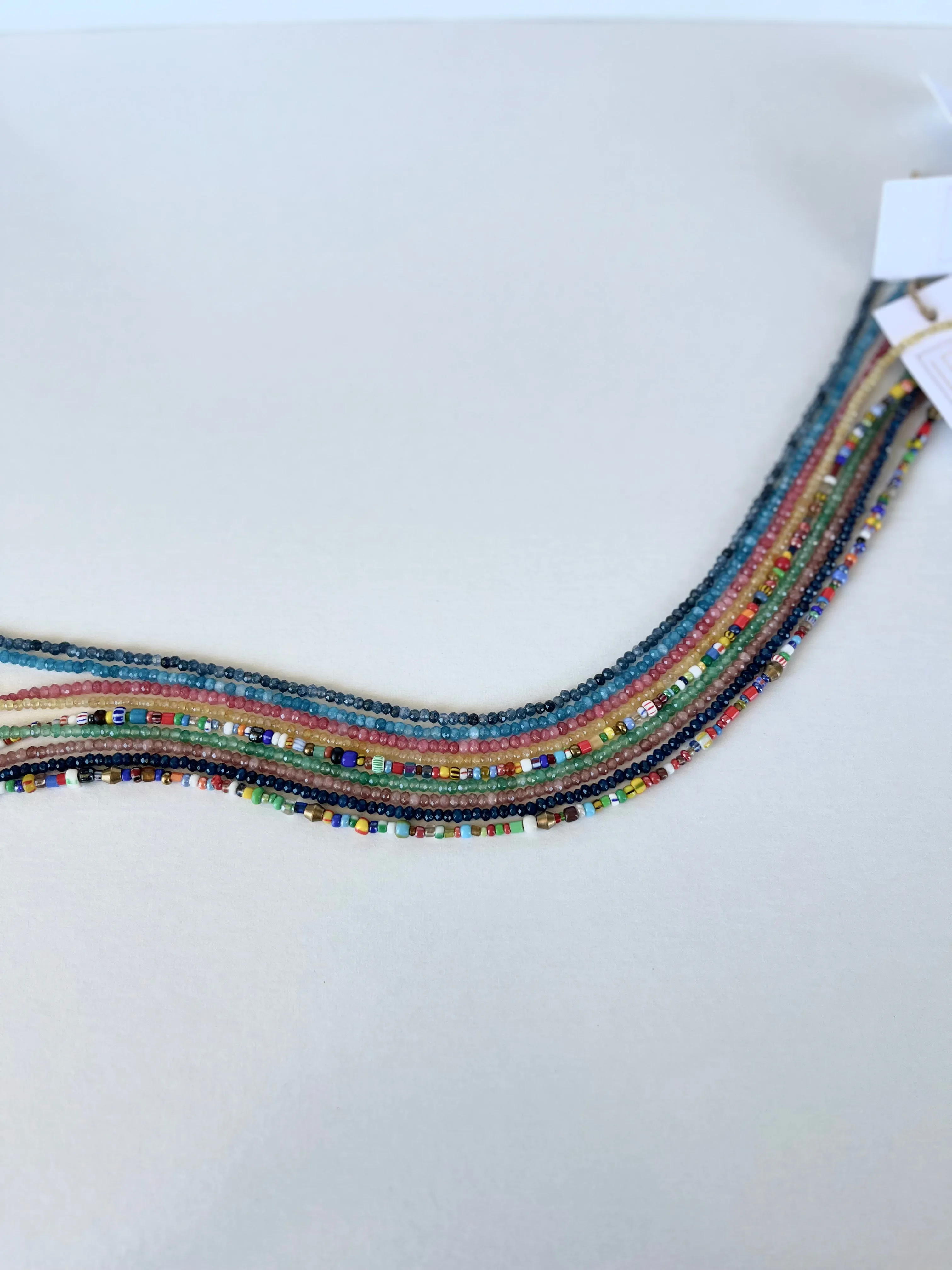 Mini Color Beaded Necklaces