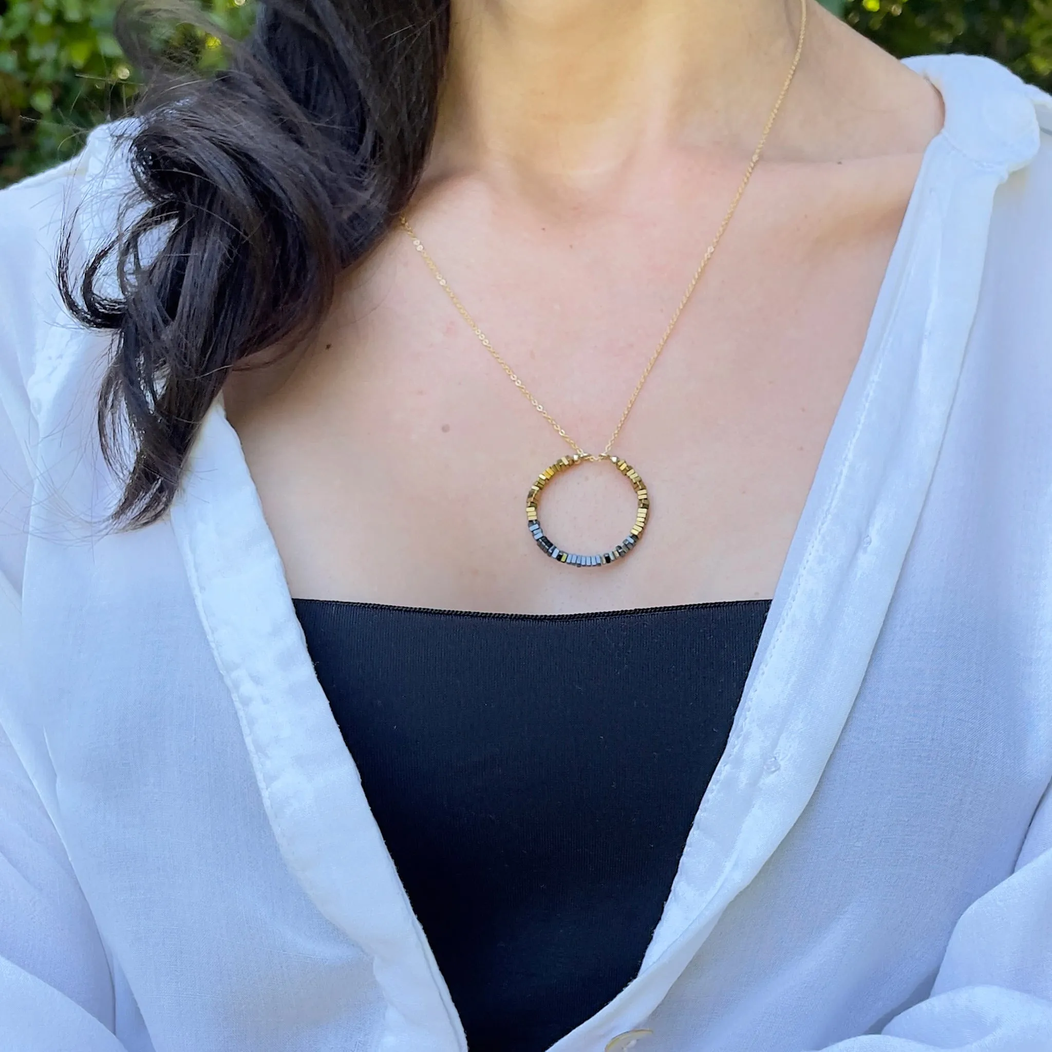 MOSAIC Circle Necklace