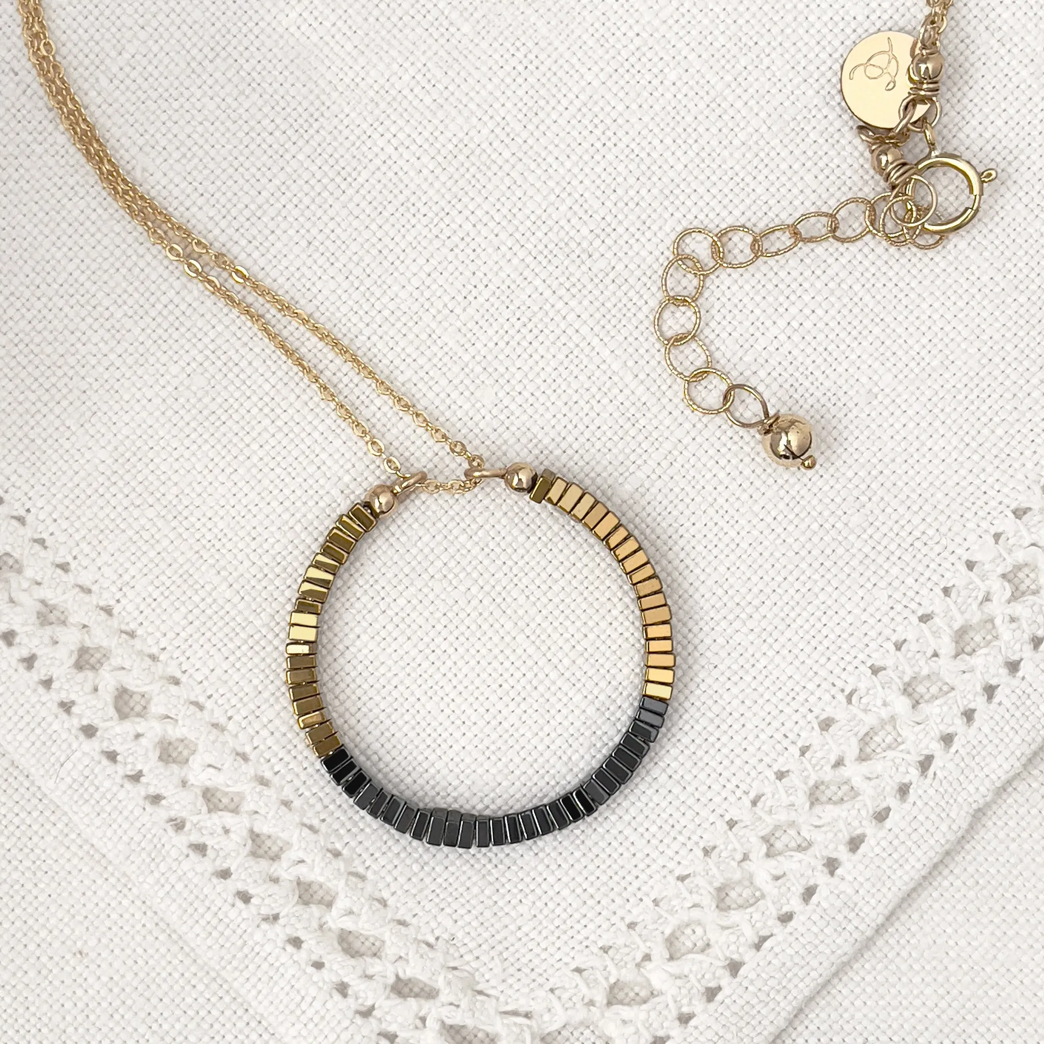 MOSAIC Circle Necklace