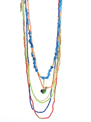 MULTI COLOR NECKLACE  #KBI-NL-K0994_MLT (AB10)