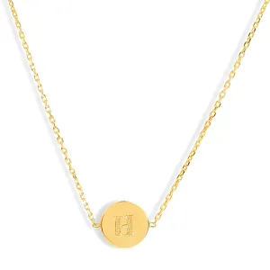 Mysha Initial Unity Circle Pendant - Single