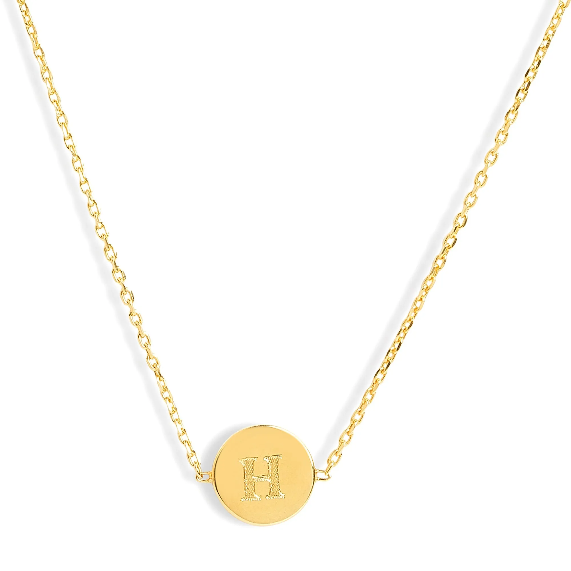 Mysha Initial Unity Circle Pendant - Single