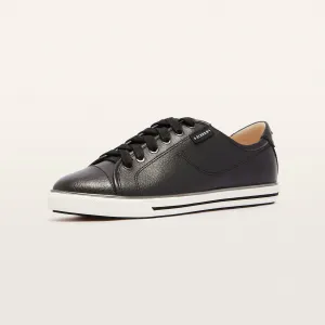 Nat III Black/White Leather Sneakers