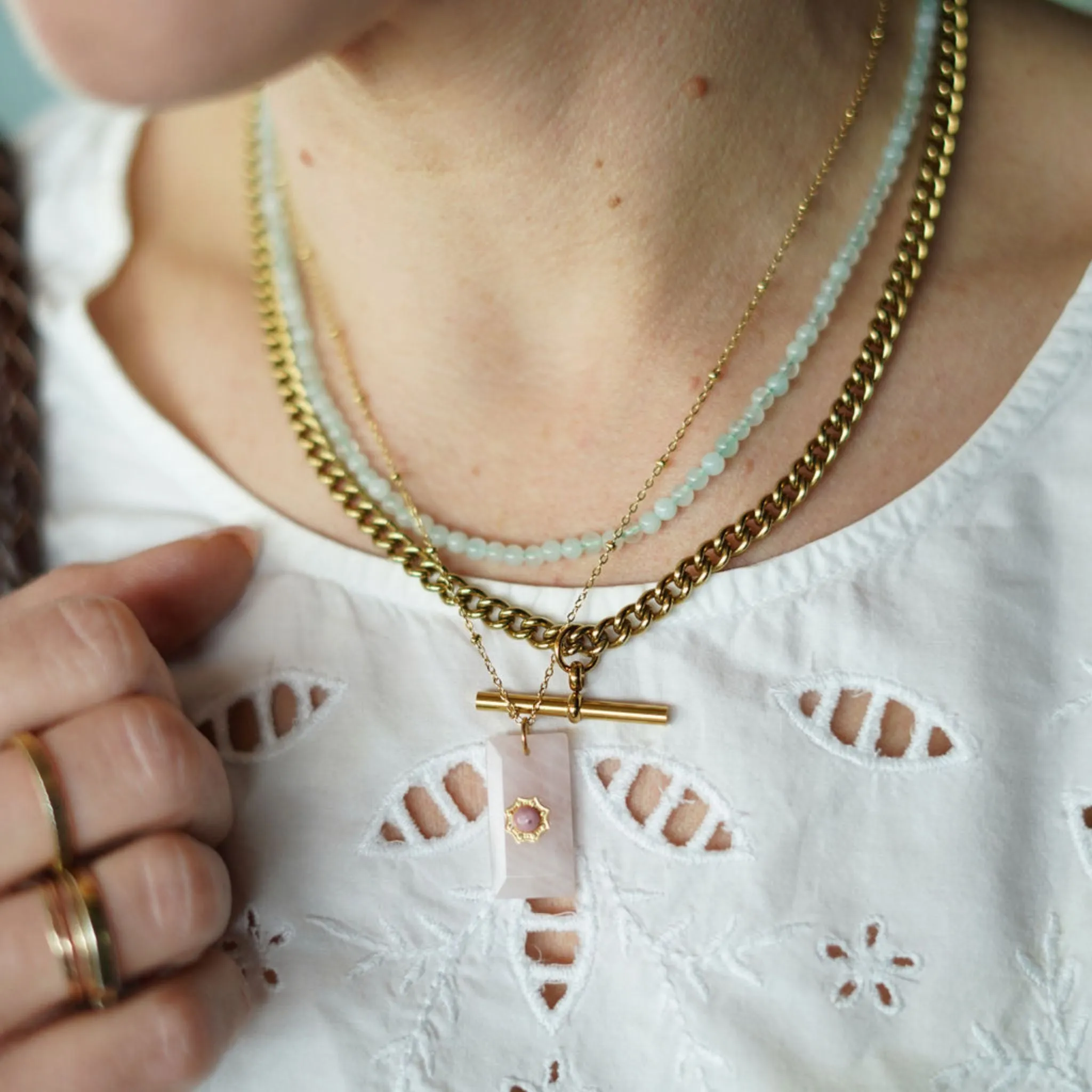 Natural Stone Beaded Necklaces
