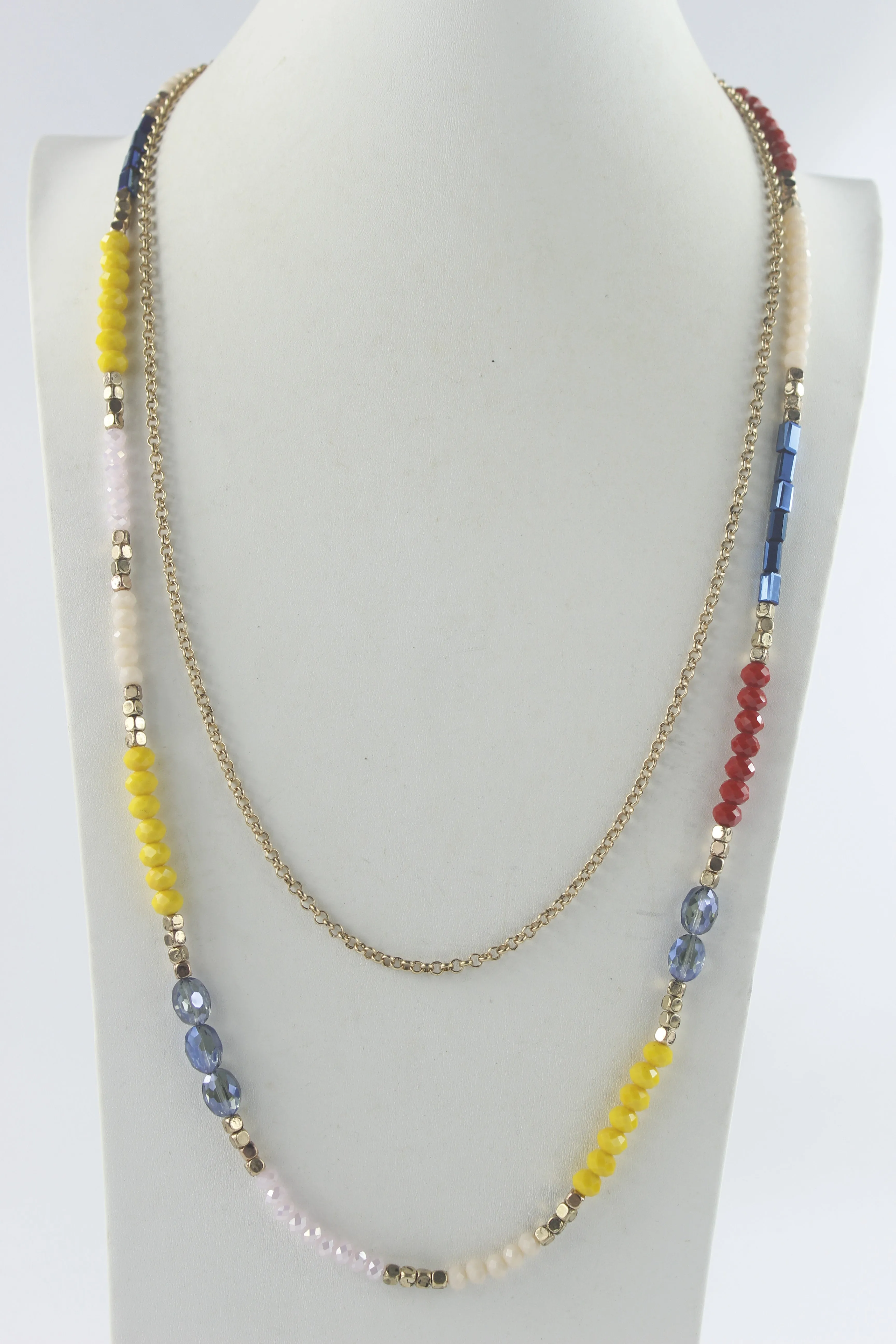 Natural Stone Crystal Necklaces N2387