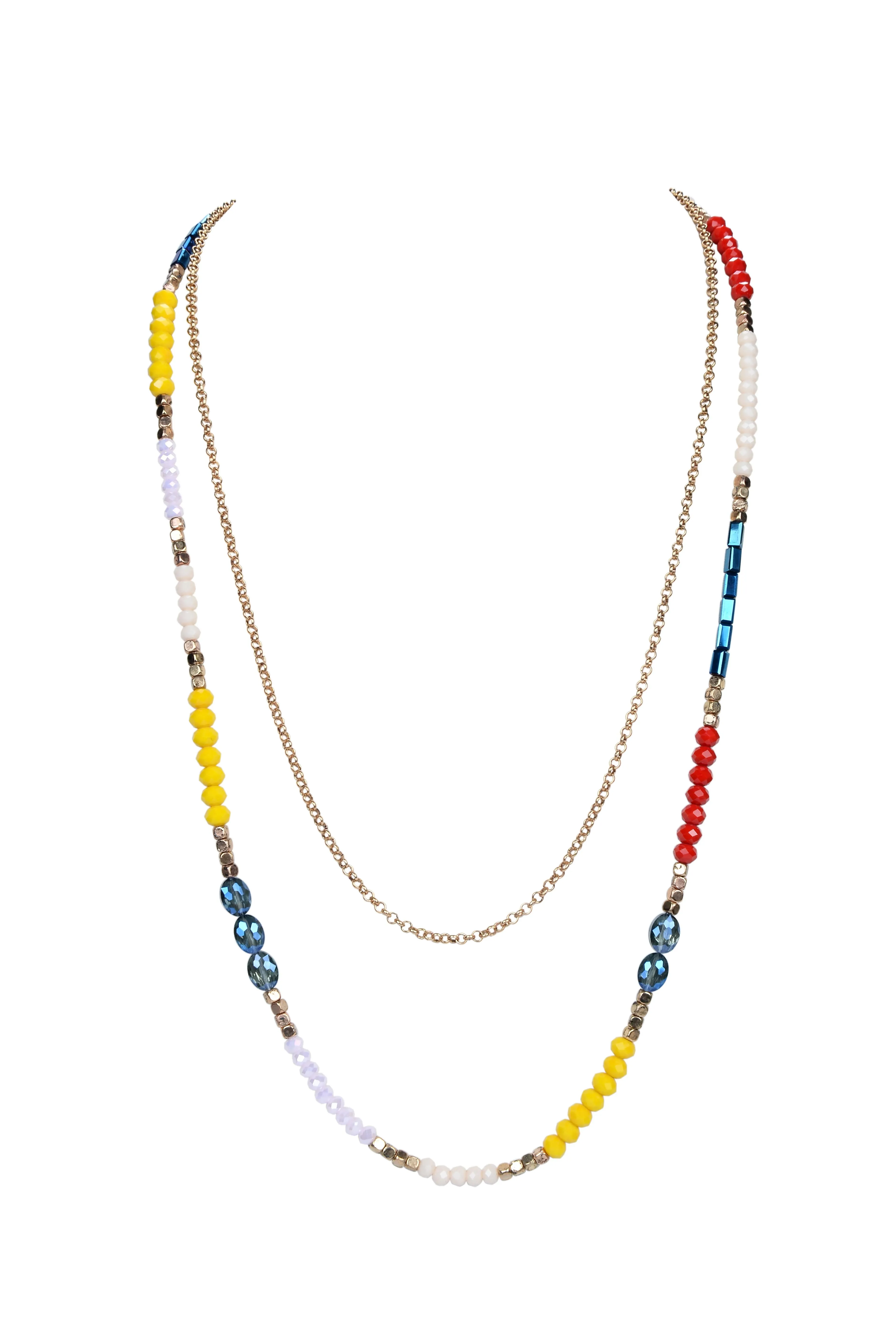 Natural Stone Crystal Necklaces N2387