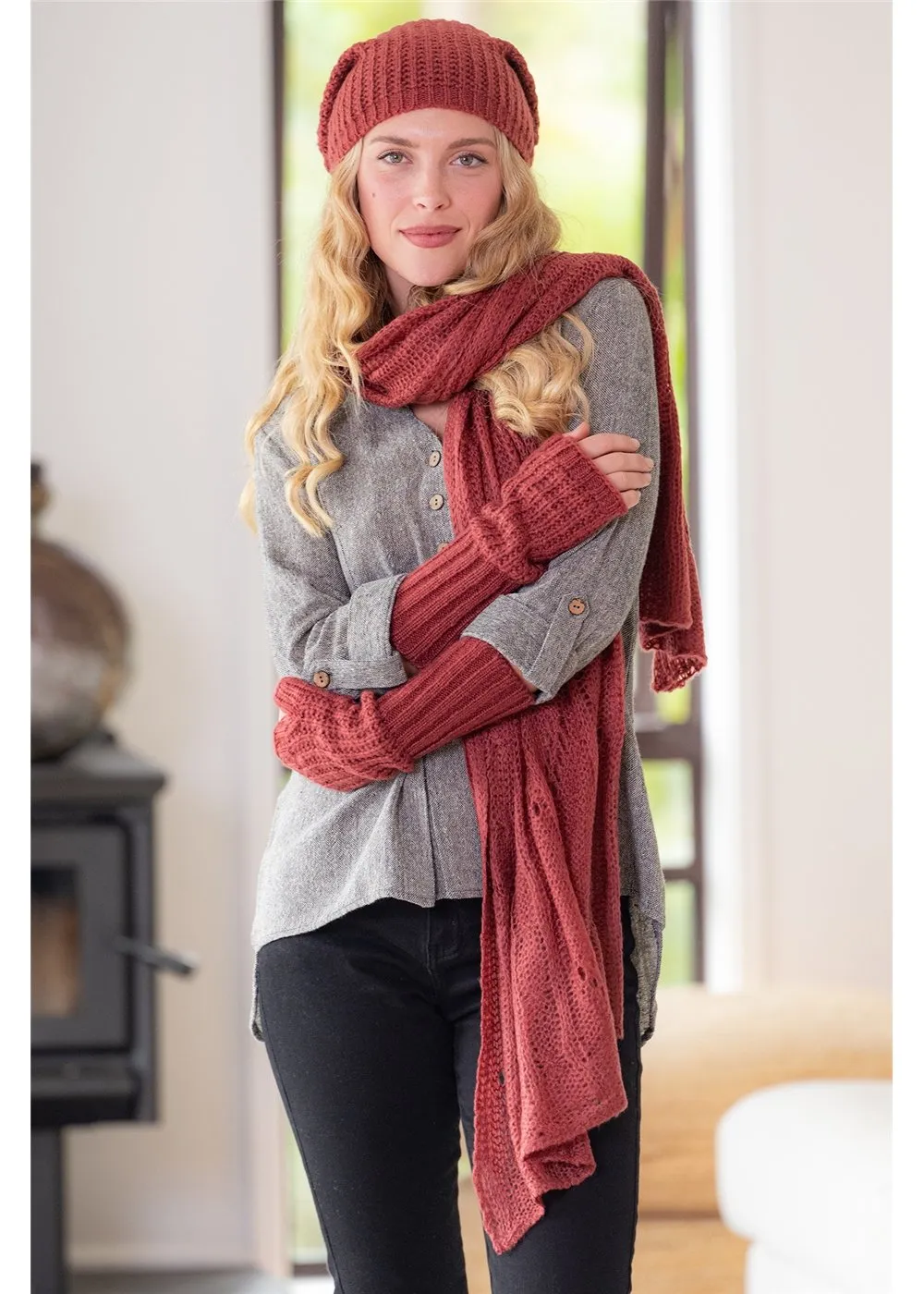 Neck Scarf - Scarlet