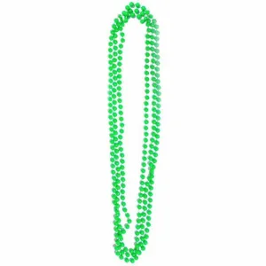 Neon Green Beaded Plastic Costumes Necklaces