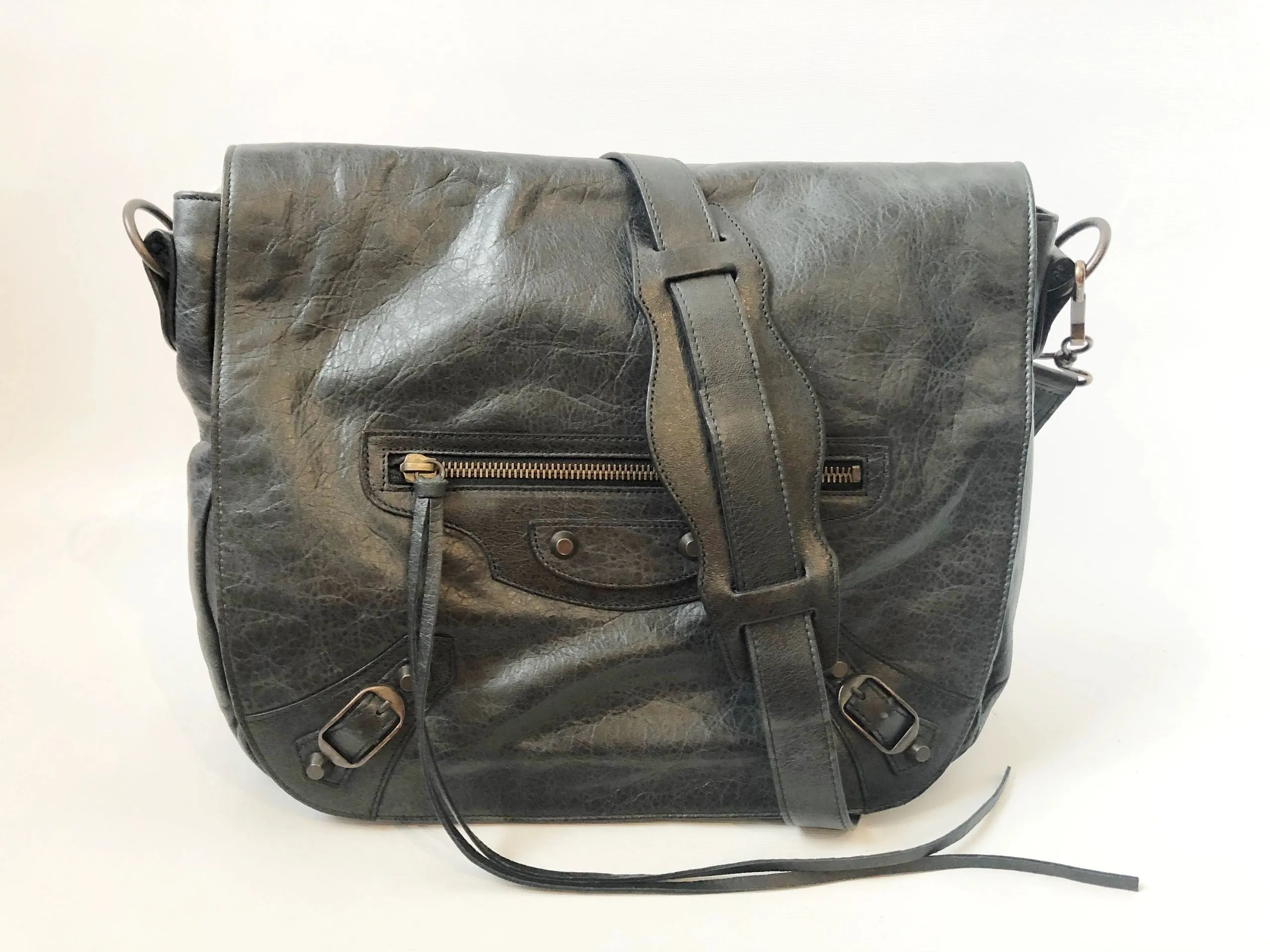 NEW Balenciaga Folk Messenger Bag W/Tags