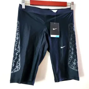 Nike Women's Size M Dri Fit Black Compression Athletic Workout Bicycle Shorts