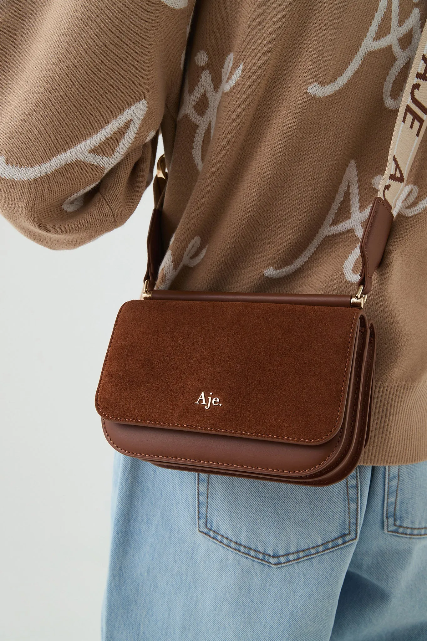Nova Suede Crossbody Bag
