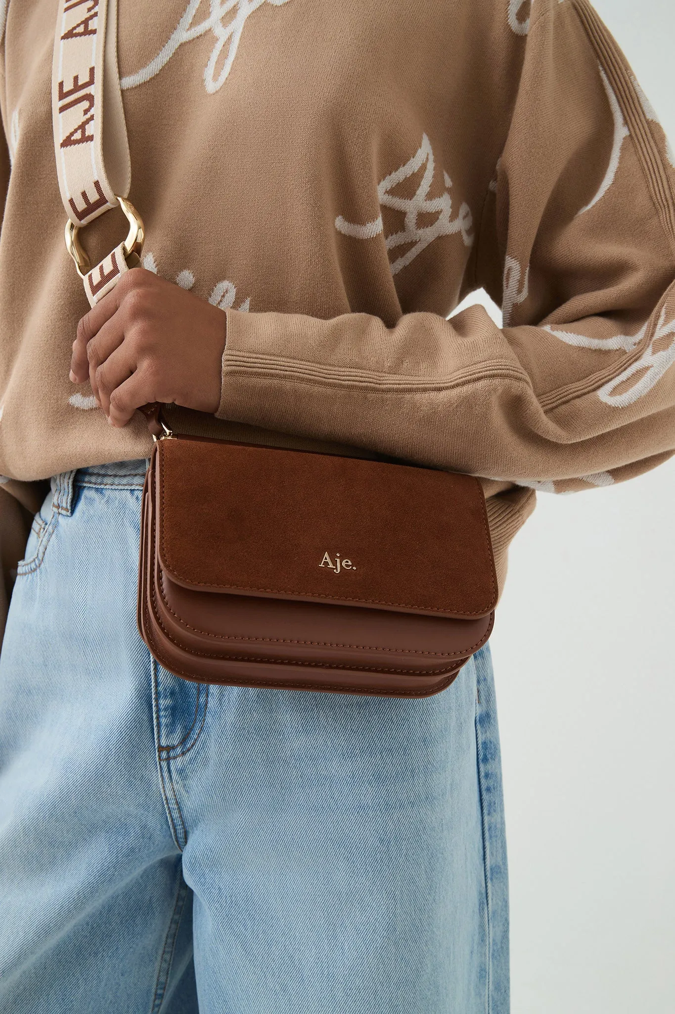 Nova Suede Crossbody Bag