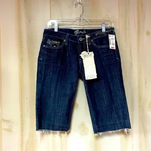 NWT Miss Me Blue Jean Cutoff Bermuda Shorts Sz 29