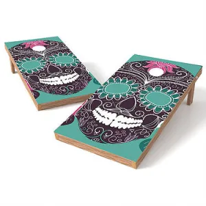 Official Size 2x4 Sugar Skull Cornhole Game