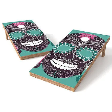 Official Size 2x4 Sugar Skull Cornhole Game