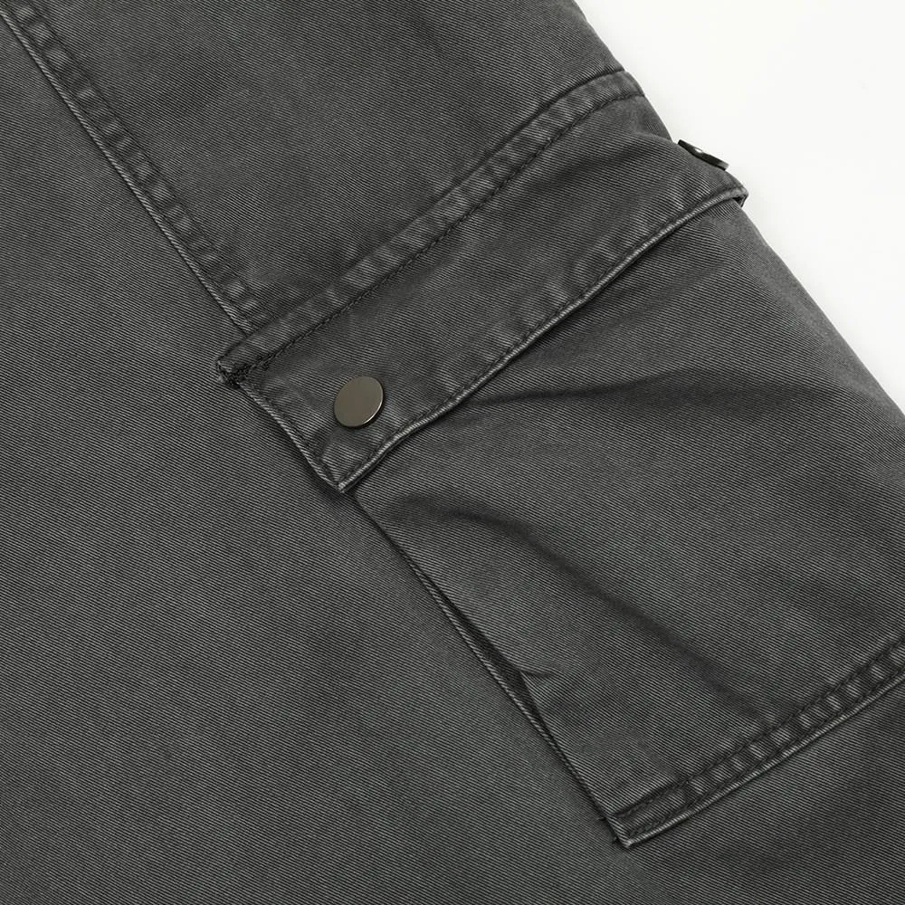 Old Denim Straight Pants American Retro Punk Wash Loose Casual Pants Men's Pocket Design Cargo Pants