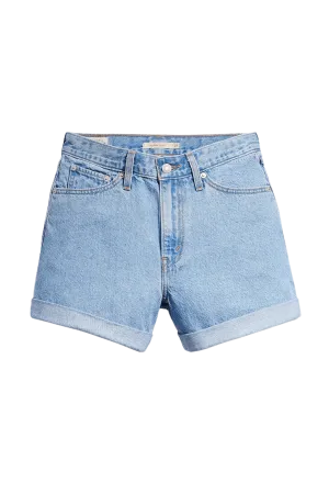 Pantalones Levi's® Cortos Mom De Los 80 Rolled Back to Blue