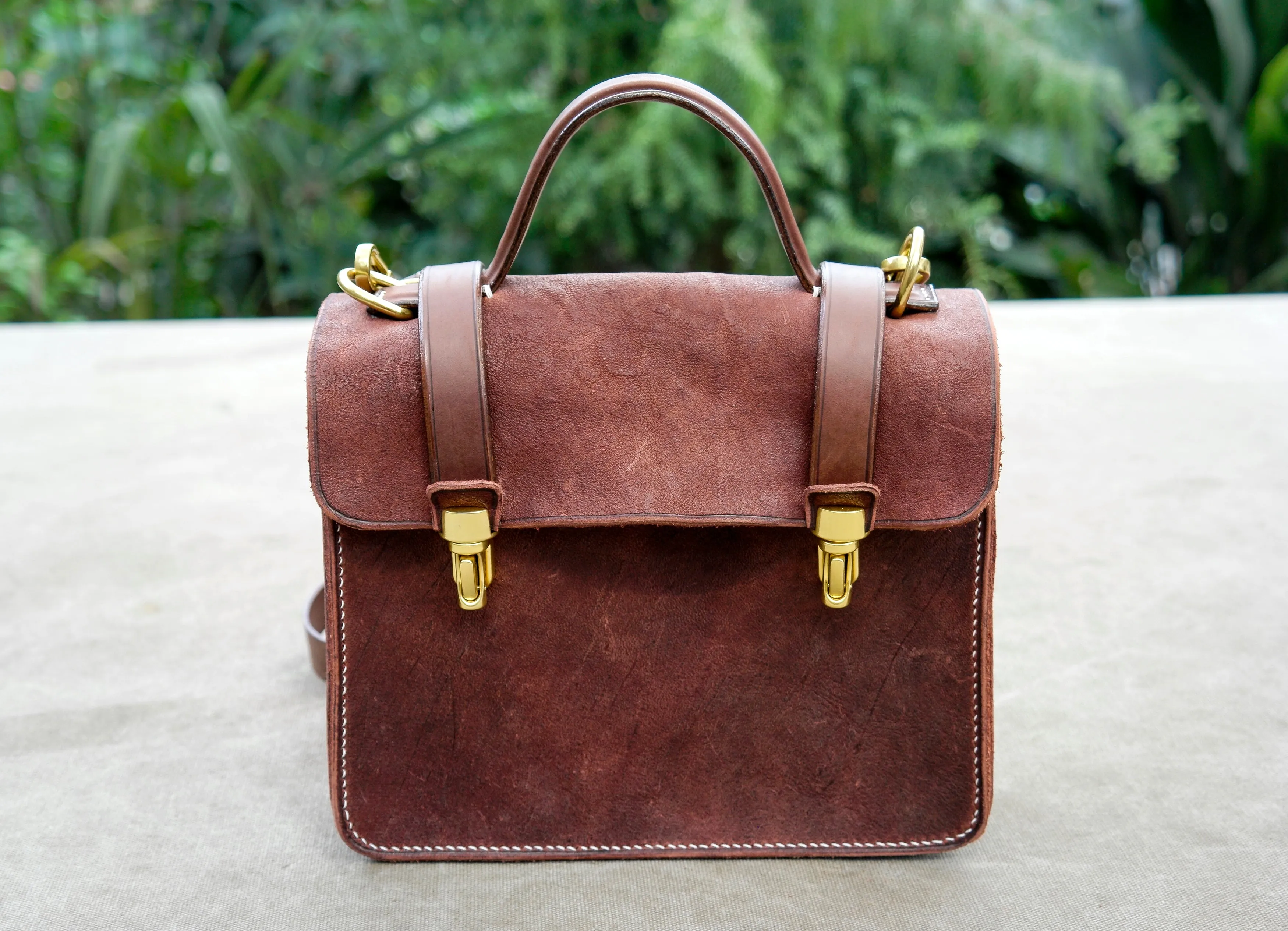 【PDF Pattern】Leather Cambridge Bag, Mini Messenger Bag