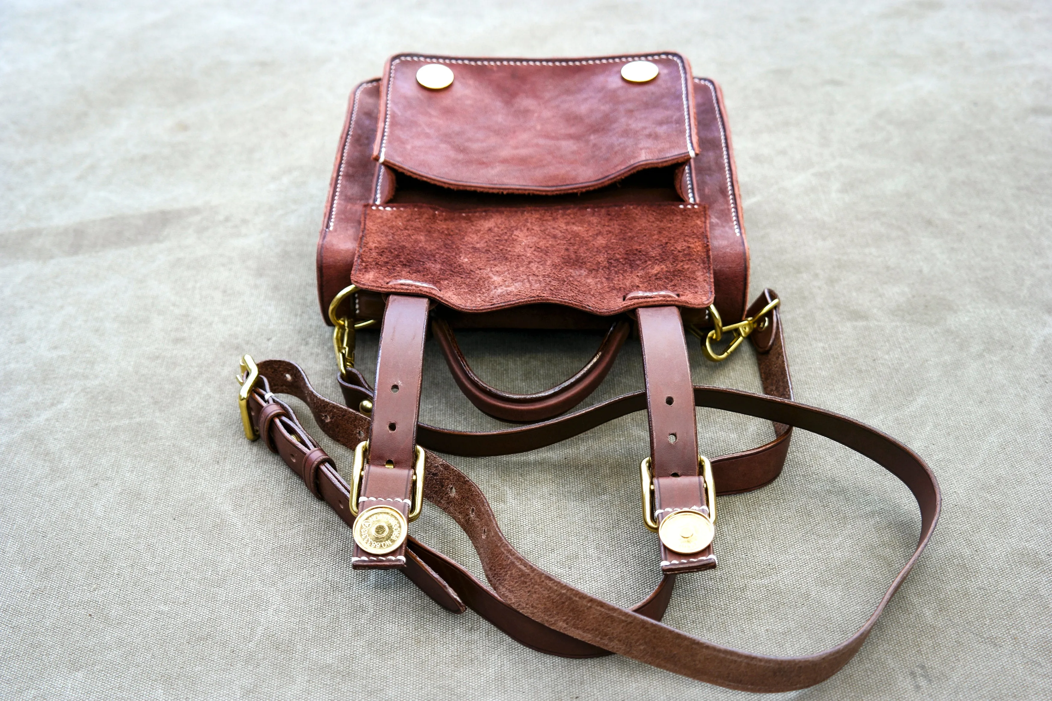【PDF Pattern】Leather Cambridge Bag, Mini Messenger Bag