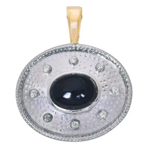 Pendant- Black Onyx and Diamond  (26KM)