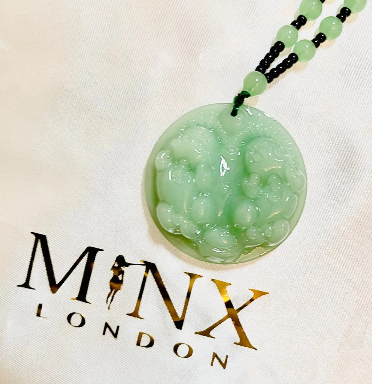 Pi Xiu Necklace | Pi Xiu Pendant | Jade Necklace | Jade Necklaces | Jade Pendant Necklaces | Jade Necklace Beads | Beaded Necklace | Jade